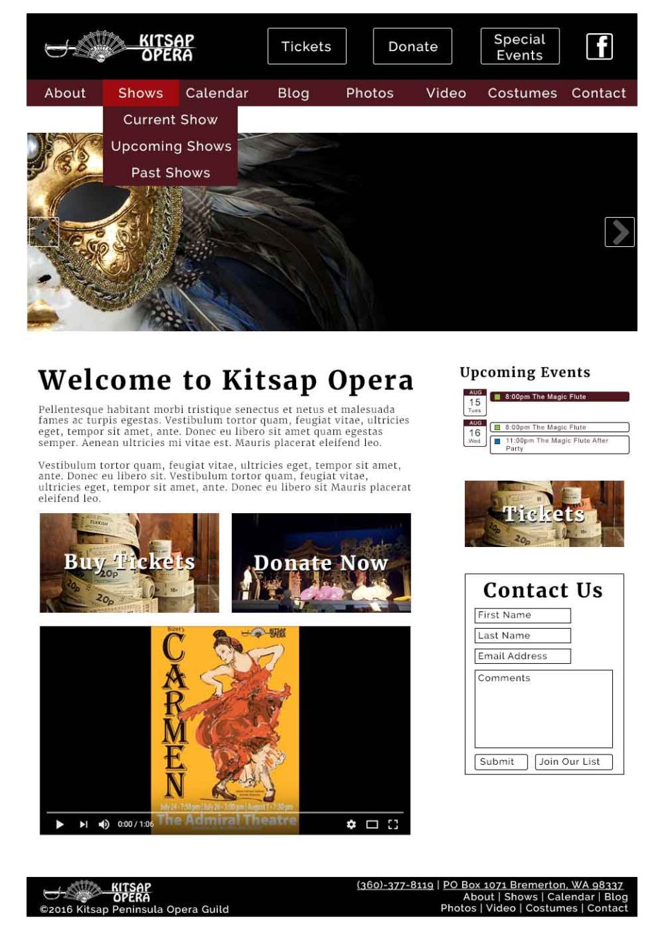 Kitsap Opera Visual Design #2