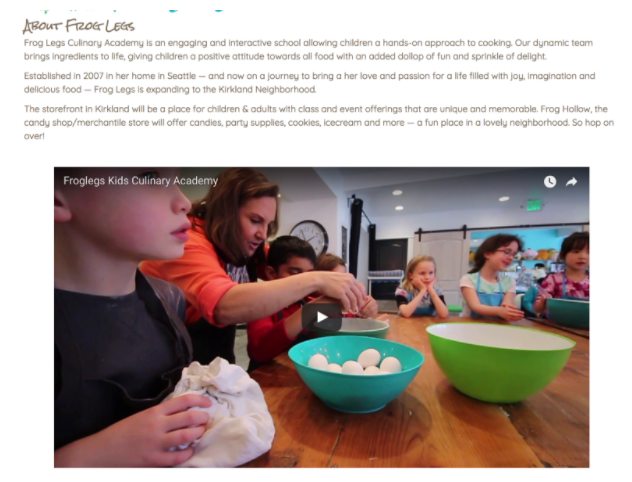 Froglegs Kids Culinary Academy Class Video